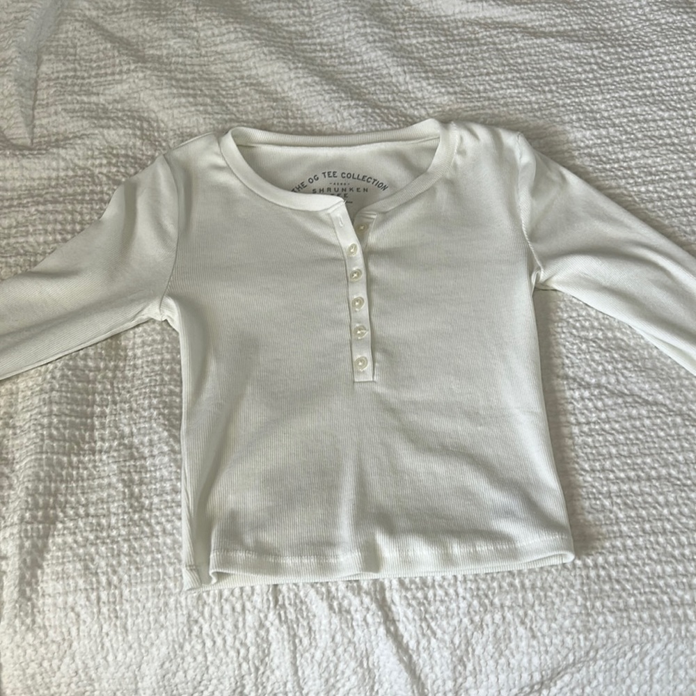 aeropostale long sleeve crop top